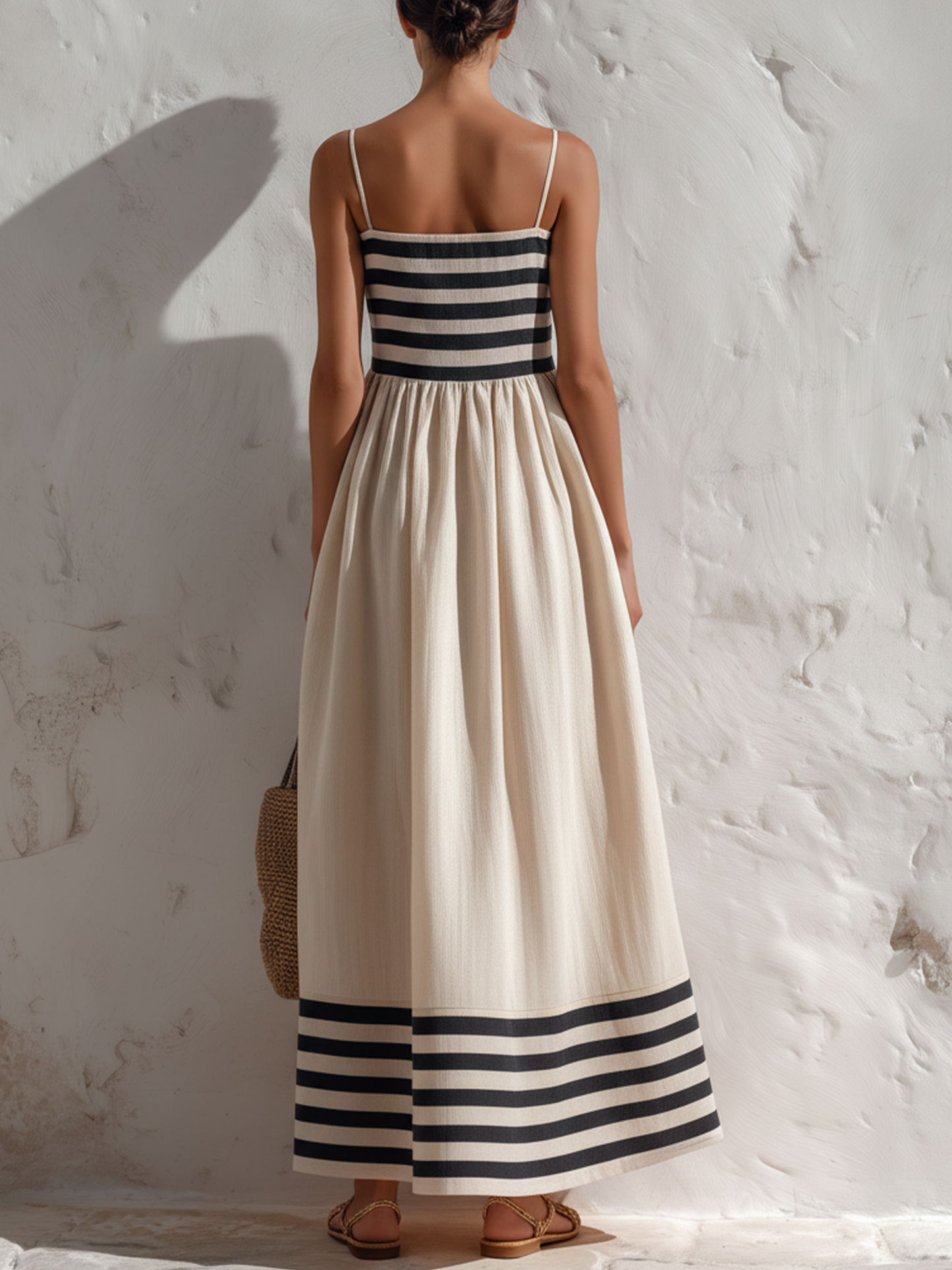 Vestido Largo a Rayas