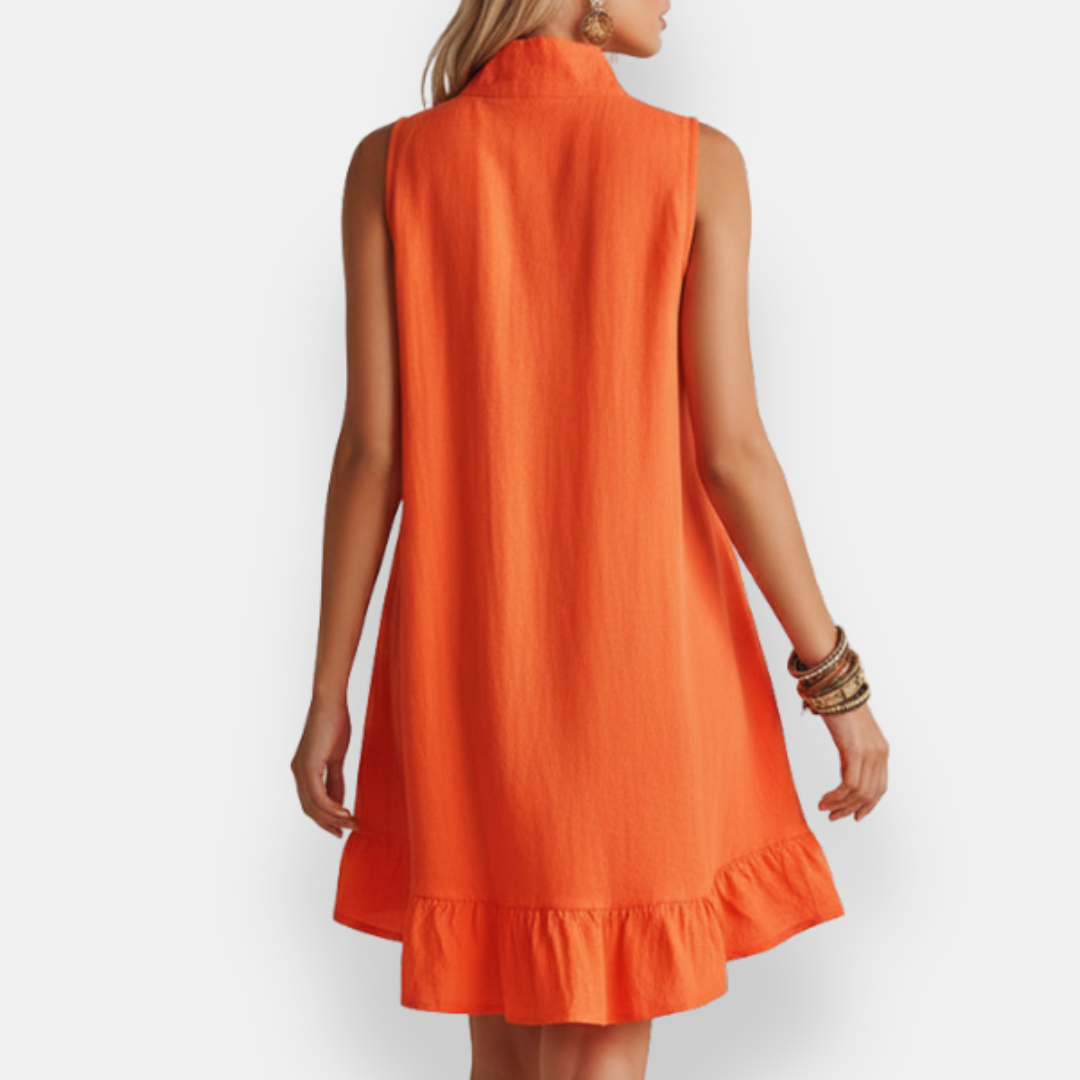 Vestido Volantes sin Mangas