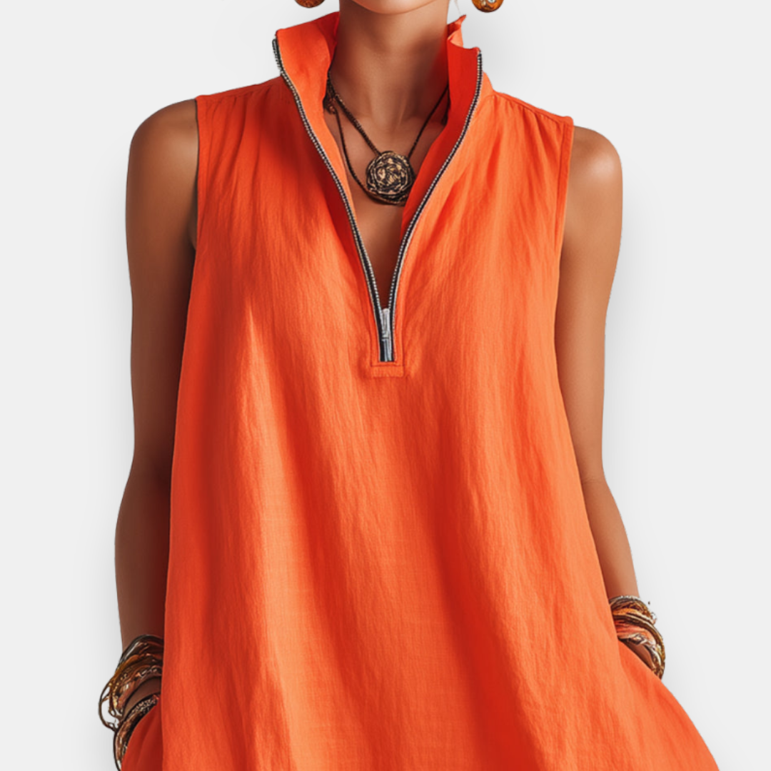 Vestido Volantes sin Mangas