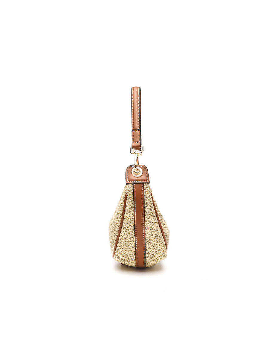 Bolso bandolera casual para mujer; bolso tejido para llevar bajo el brazo