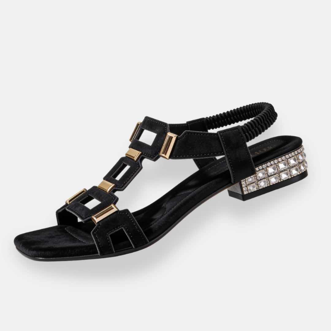 Sandalias Talón con Joyas