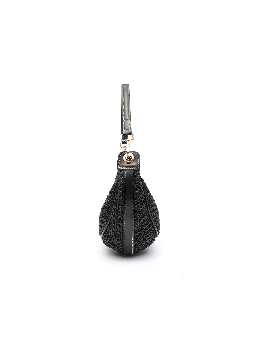 Bolso bandolera casual para mujer; bolso tejido para llevar bajo el brazo