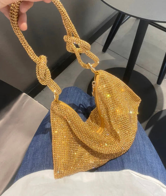 Bolso de strass