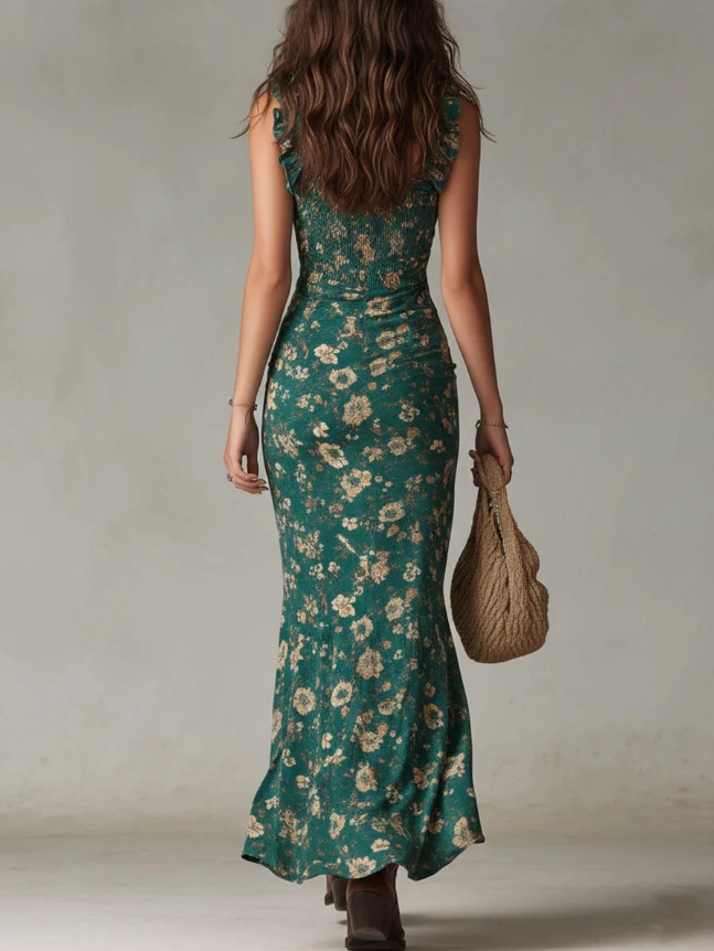 Vestido Fruncido Floral