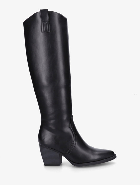 Botas Cuero Vegano Negras