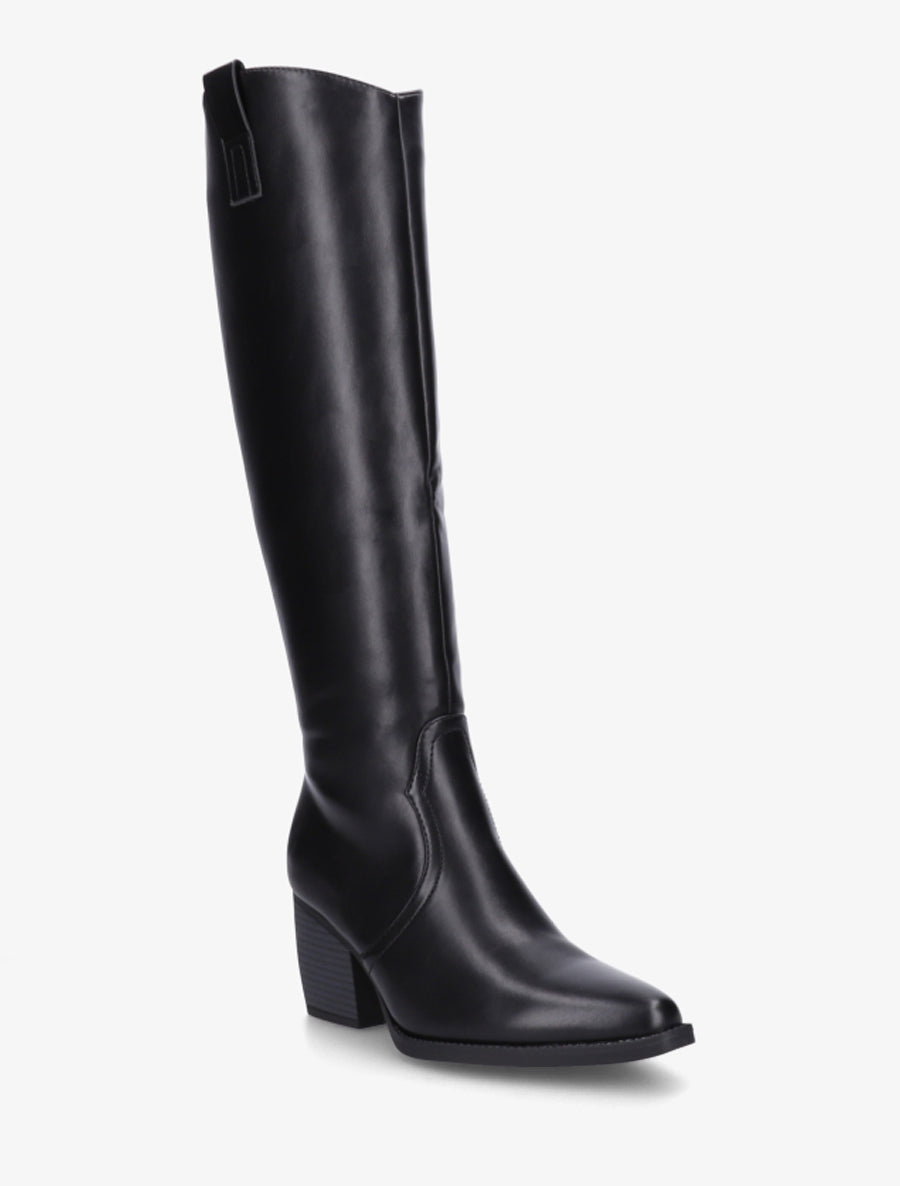 Botas Cuero Vegano Negras