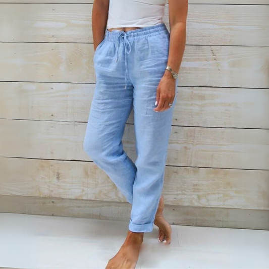 Pantalones Tailored Lino