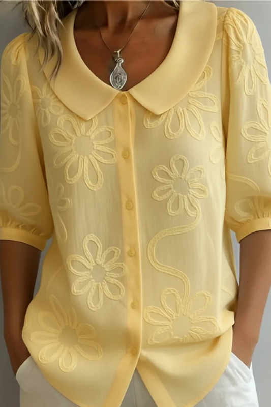 Camiseta Floral Elegante