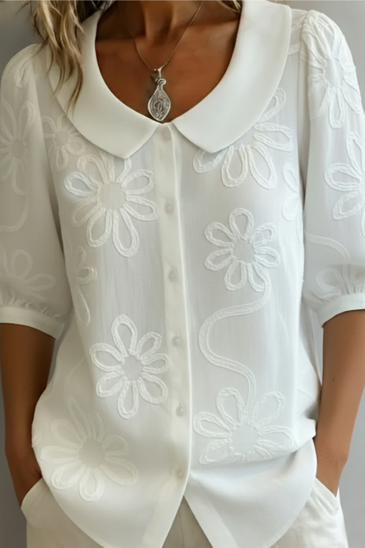Camiseta Floral Elegante