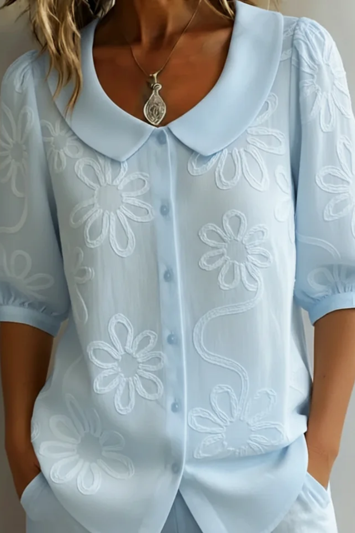 Camiseta Floral Elegante