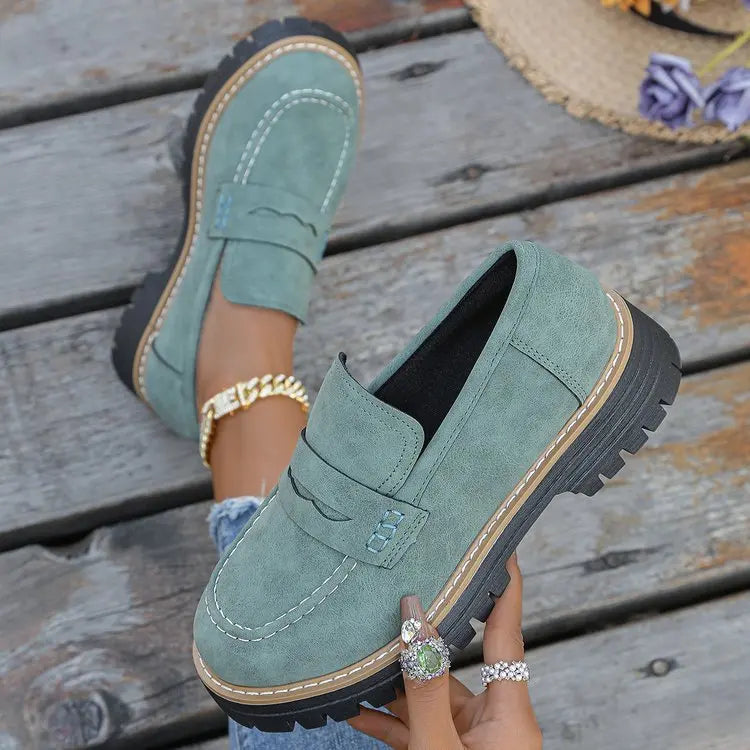 Mocasines con Efecto Ante Daila