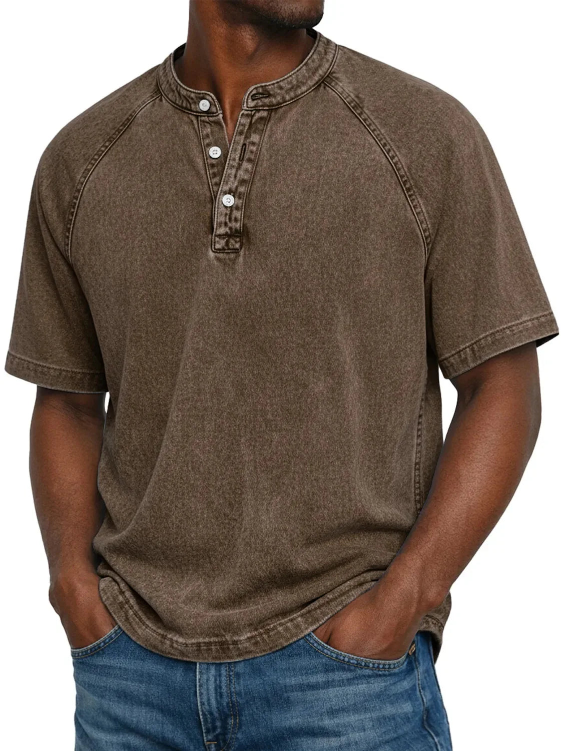 Camisa vintage de hombre con botones