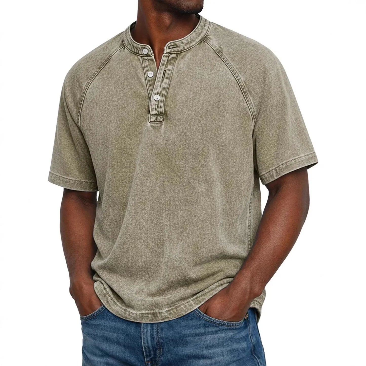 Camisa vintage de hombre con botones