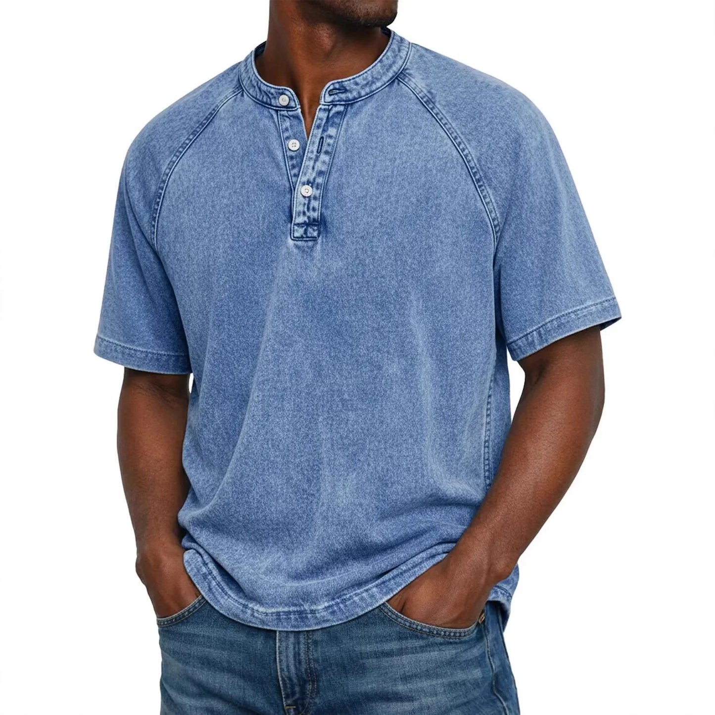 Camisa vintage de hombre con botones