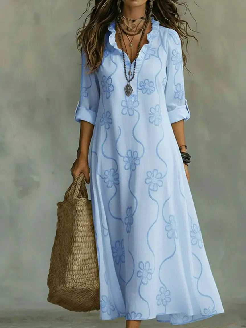 Vestido Largo Verano Floral