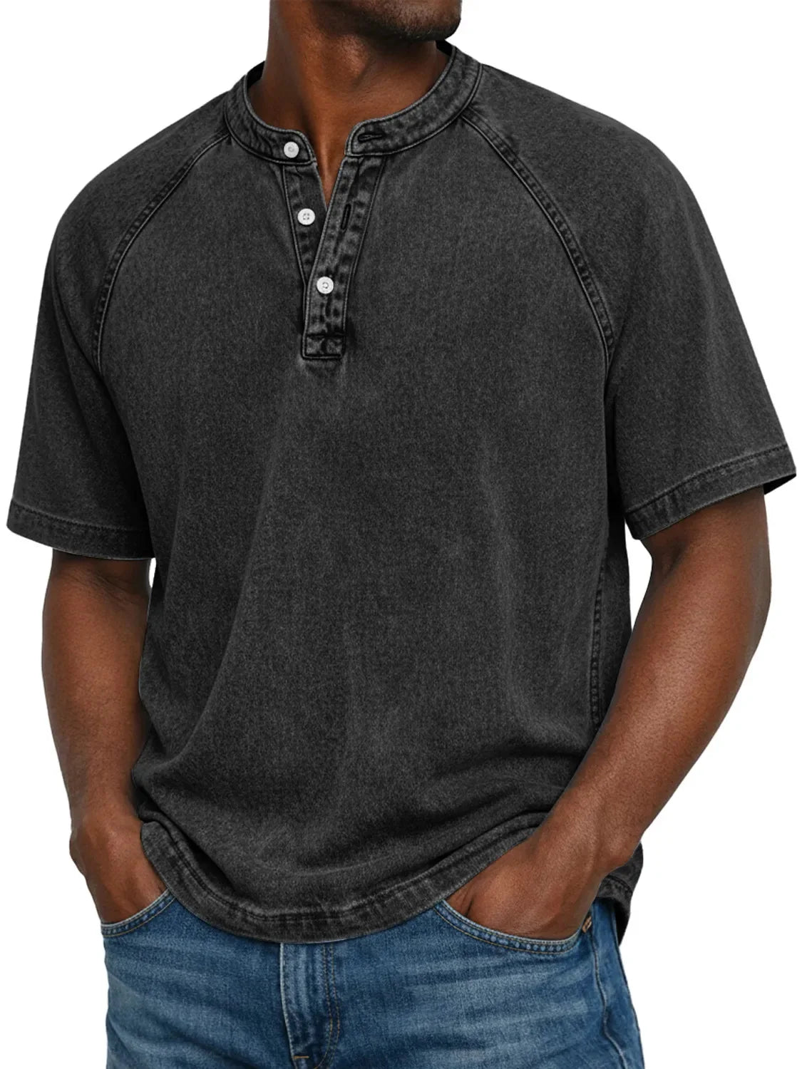 Camisa vintage de hombre con botones