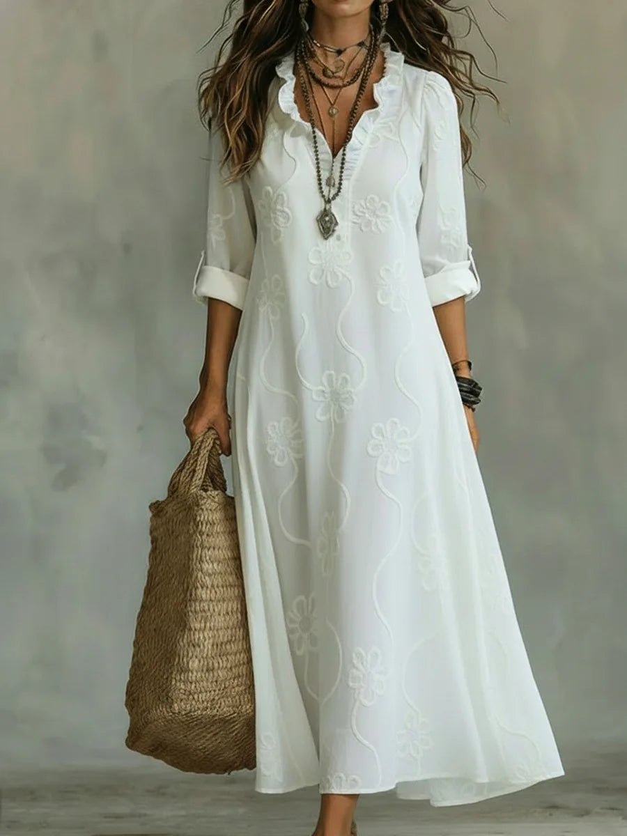 Vestido Largo Verano Floral
