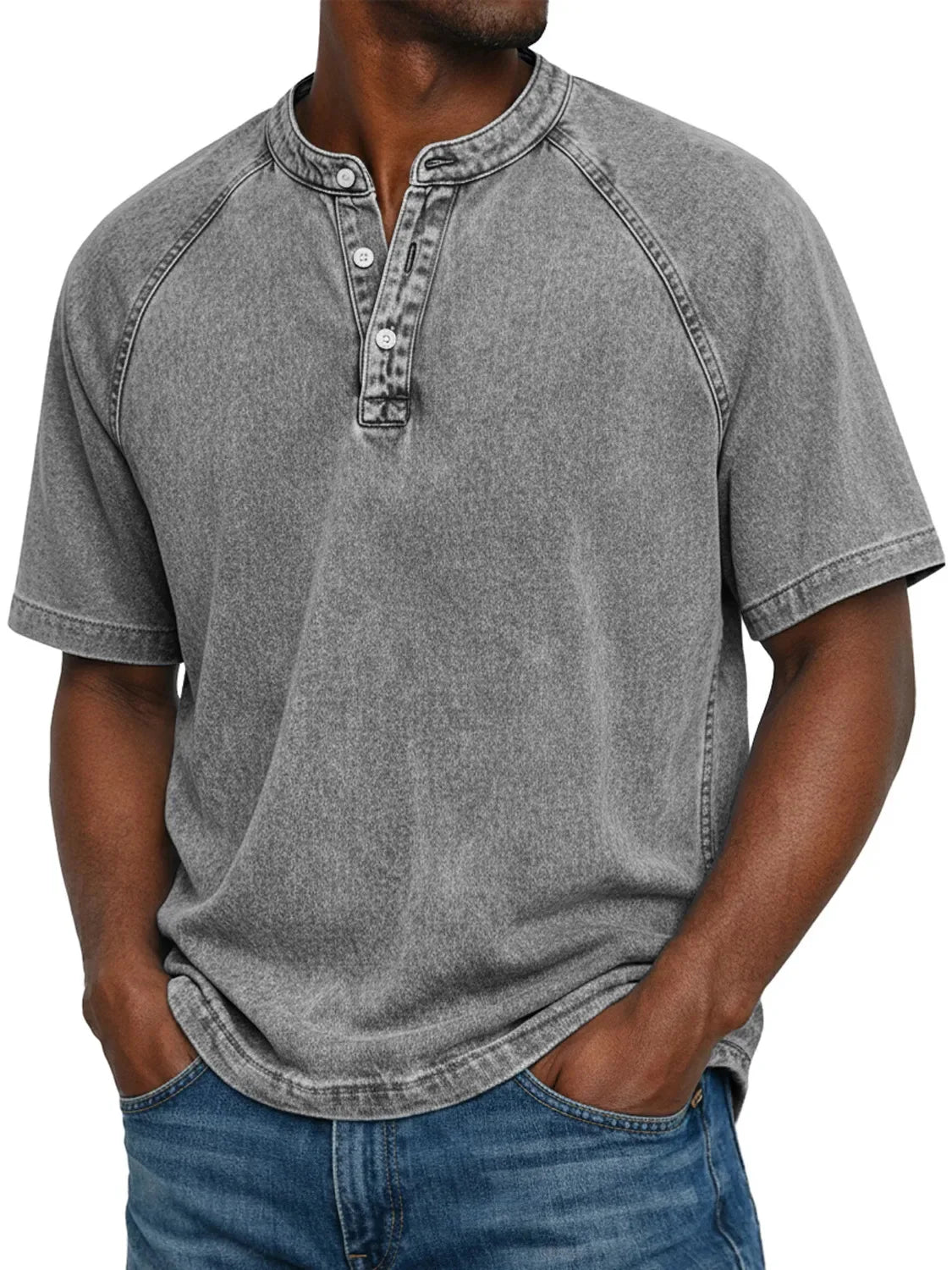 Camisa vintage de hombre con botones