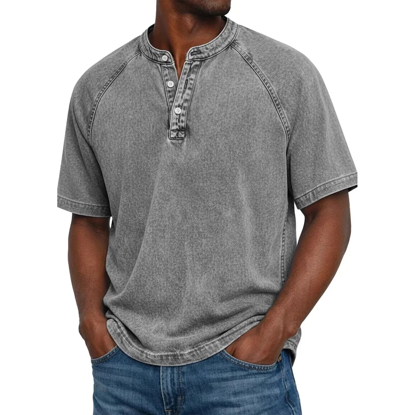 Camisa vintage de hombre con botones