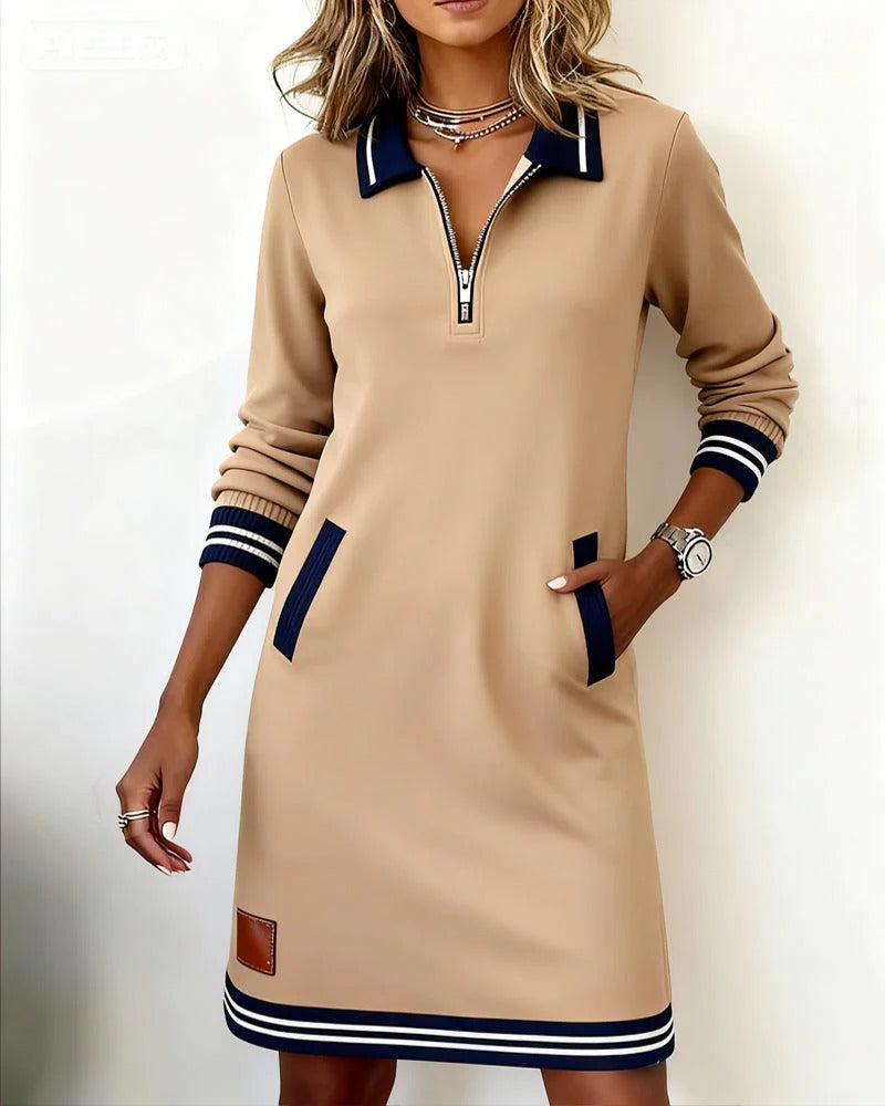 Vestido Chic Manga Larga