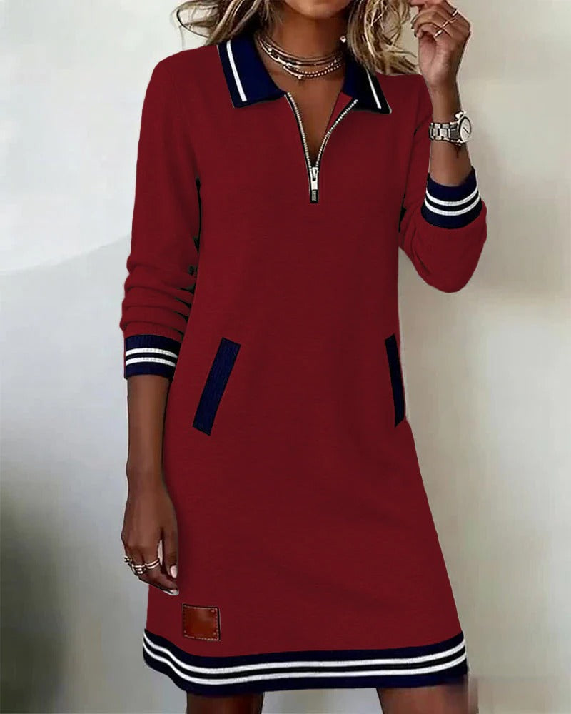 Vestido Chic Manga Larga
