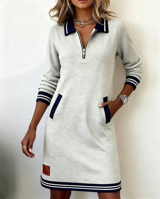 Vestido Chic Manga Larga