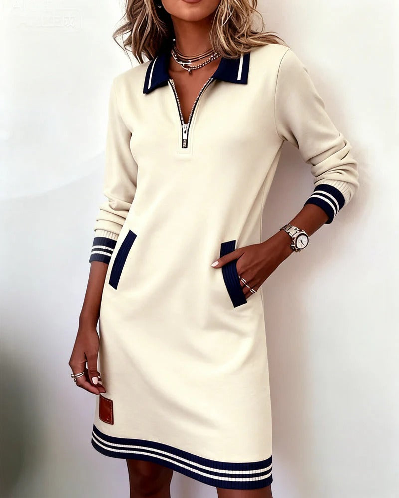 Vestido Chic Manga Larga