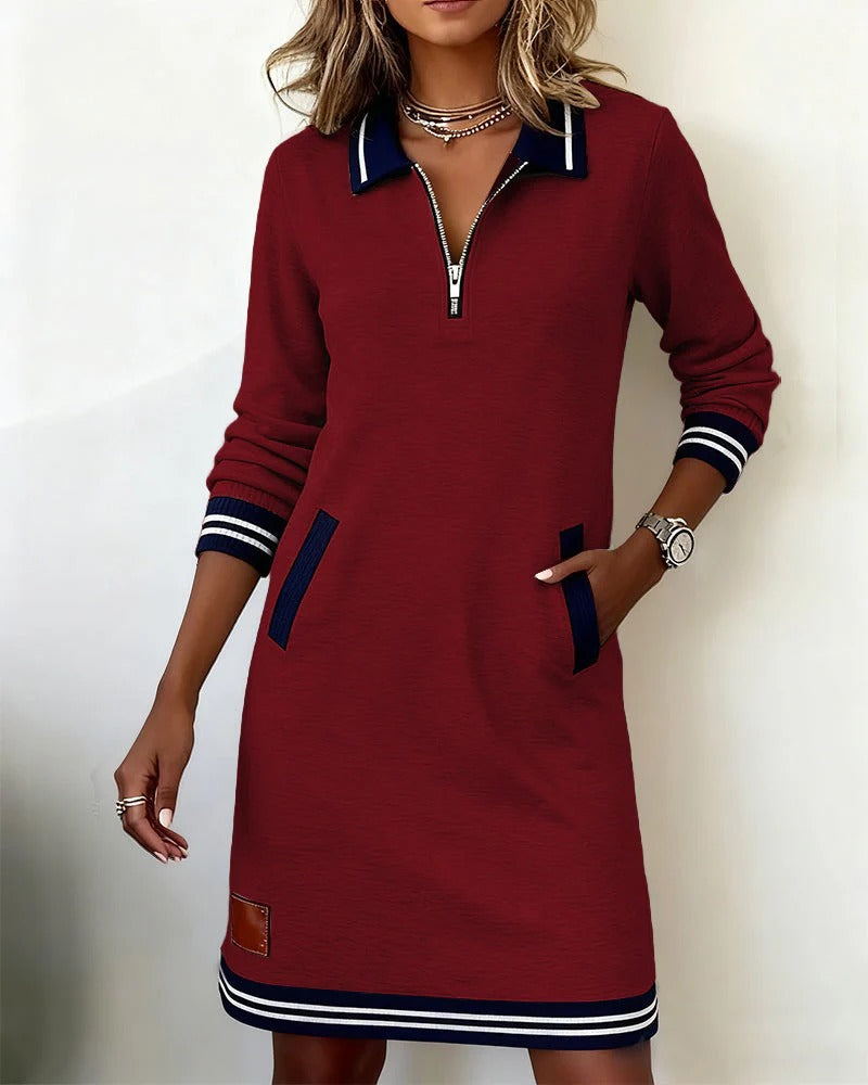Vestido Chic Manga Larga