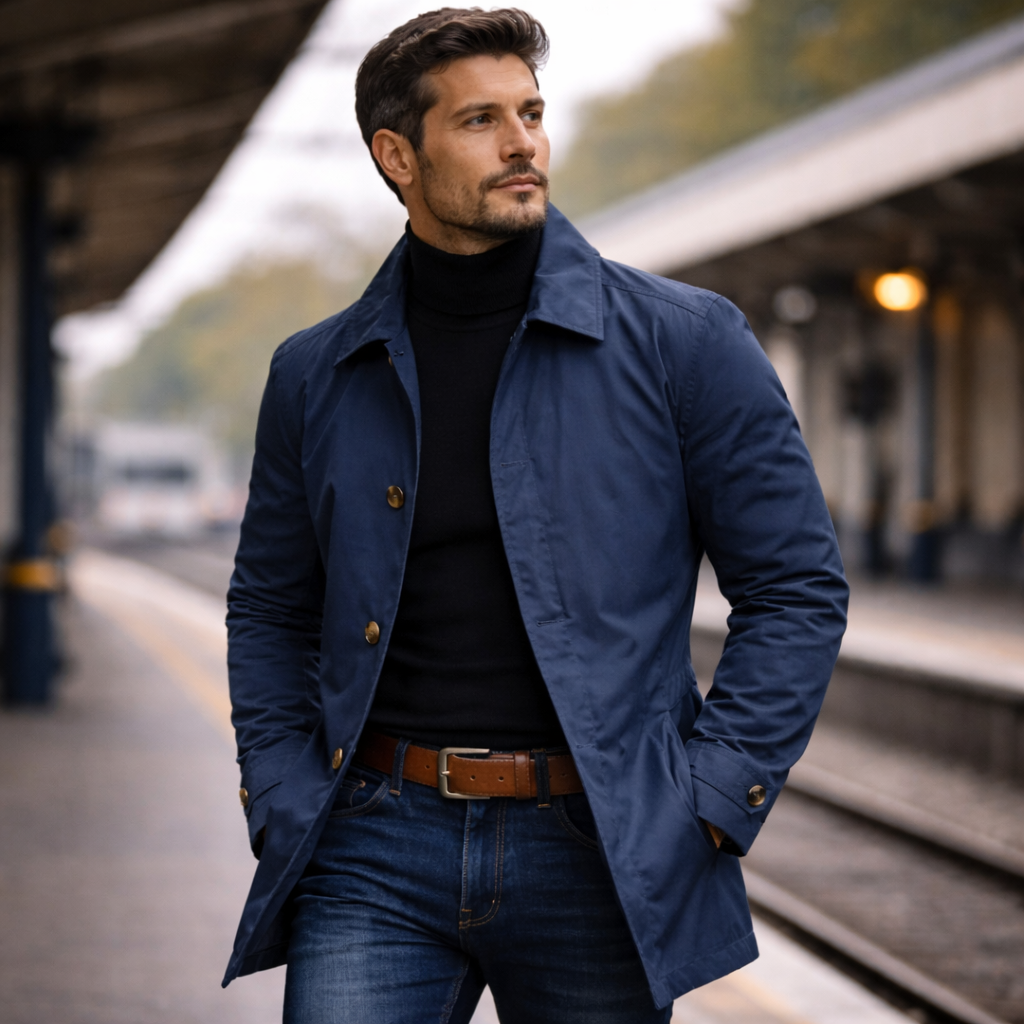 Elegante Abrigo de Hombre