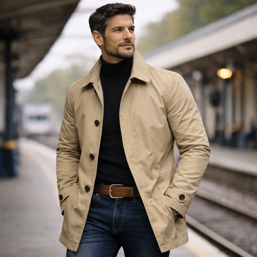 Elegante Abrigo de Hombre