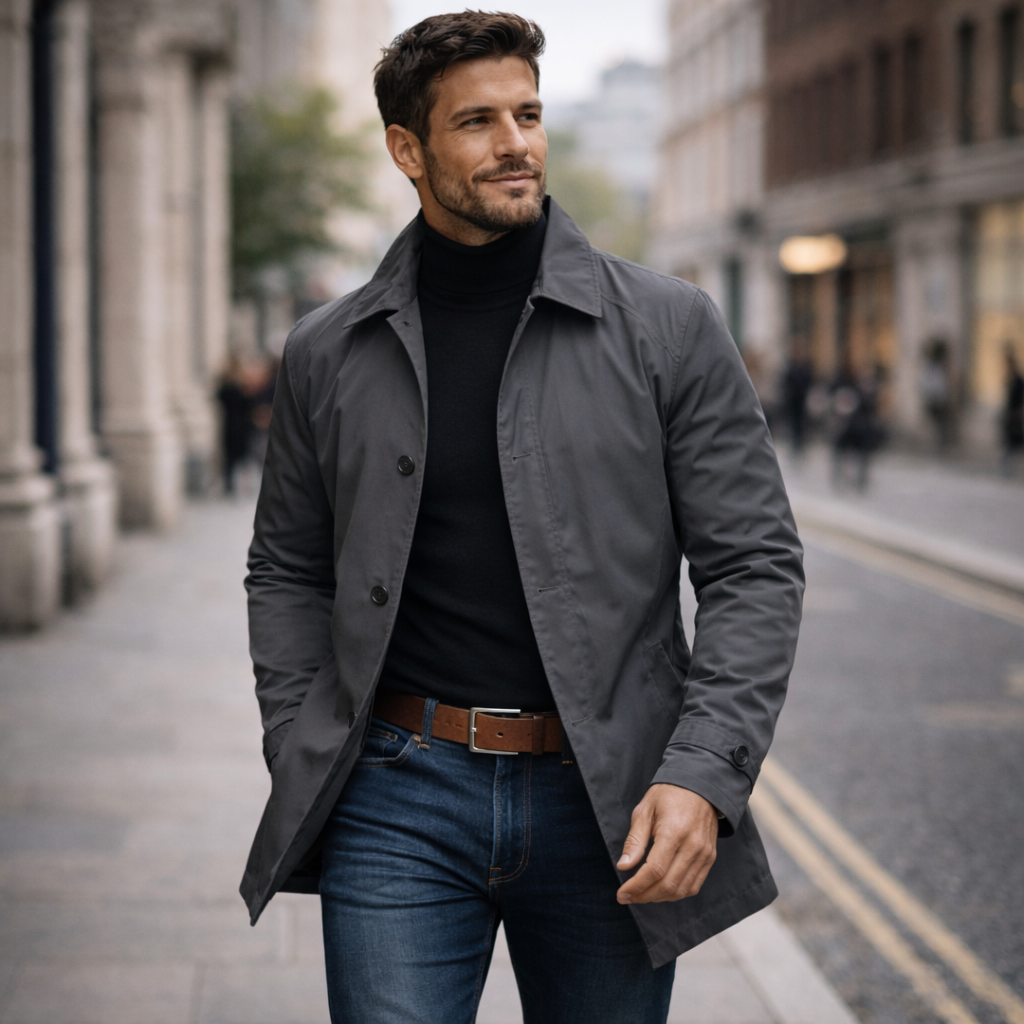 Elegante Abrigo de Hombre