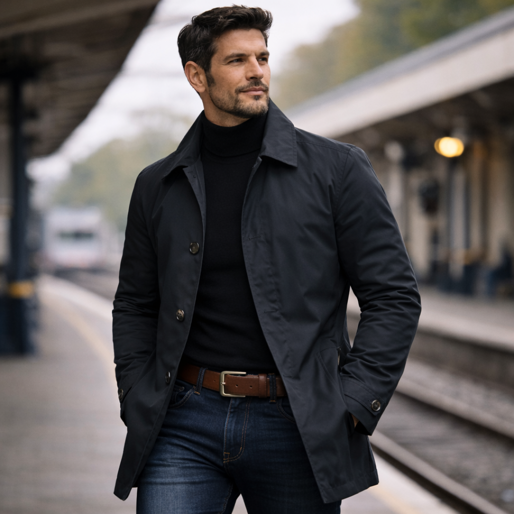 Elegante Abrigo de Hombre