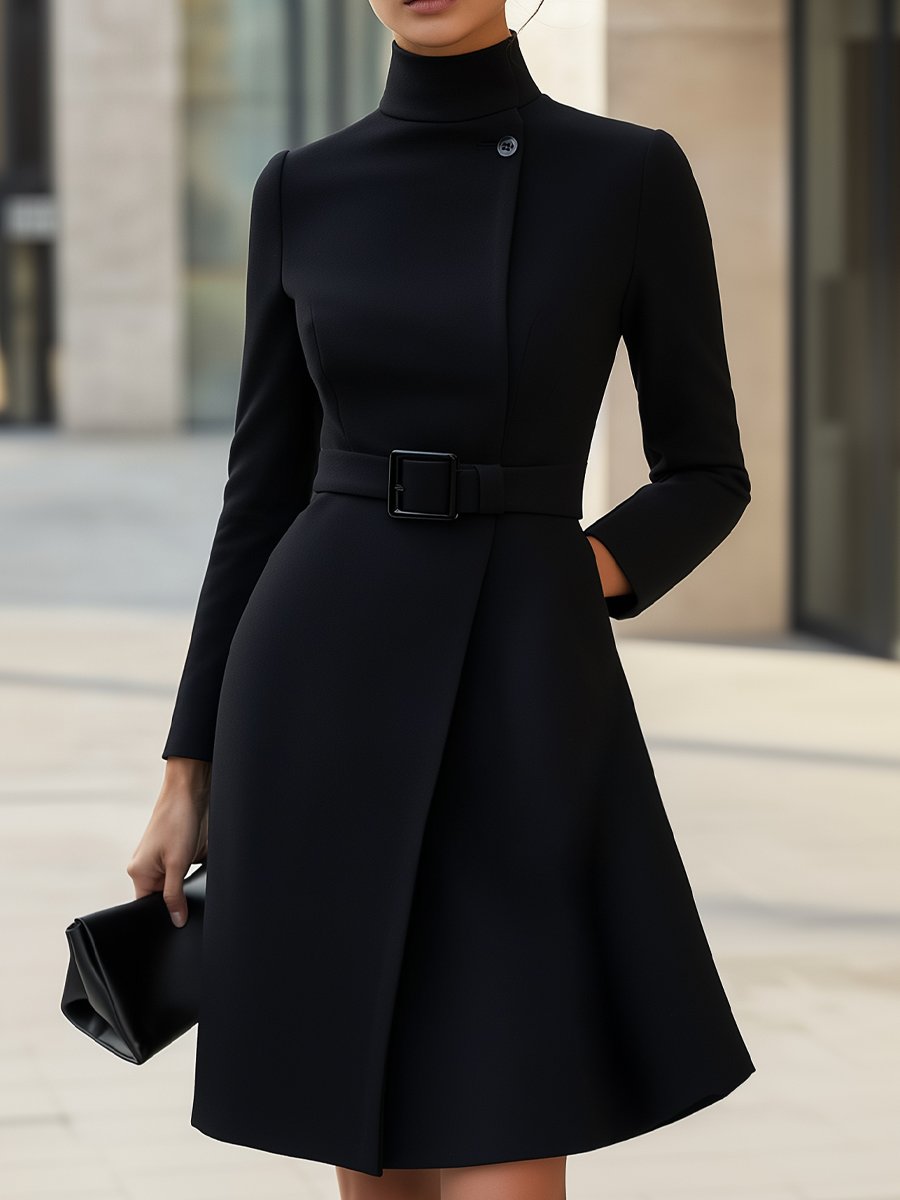 Vestido Elegante con Cinturón