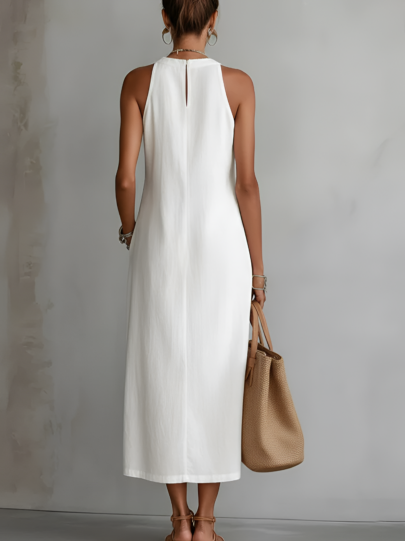 Vestido Largo con Cuello