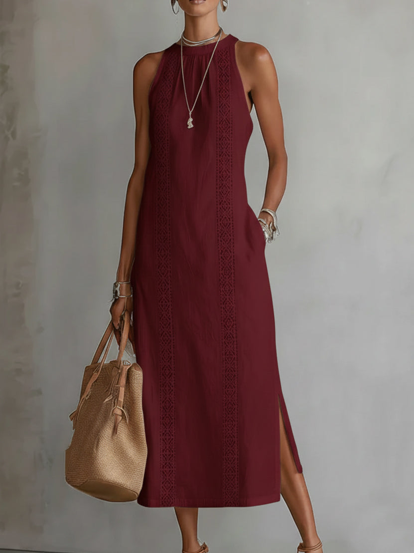 Vestido Largo con Cuello